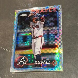 Topps Holographic Baseball Card Atlanta Braves Premium Collectible Adam Duvall